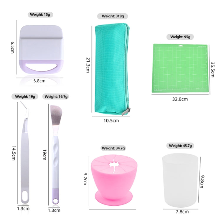 5 In 1+Recycler+Pen Holder Vinyl Weeding Tool Set DIY Silhouette Embossed Engraving Tool - Burin &Cutting Knife by PMC TechLife | Online Shopping South Africa | PMC TechLife