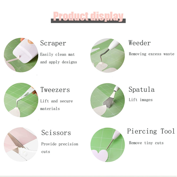 6 In 1+Recycler+Pen Holder Vinyl Weeding Tool Set DIY Silhouette Embossed Engraving Tool - Burin &Cutting Knife by PMC TechLife | Online Shopping South Africa | PMC TechLife