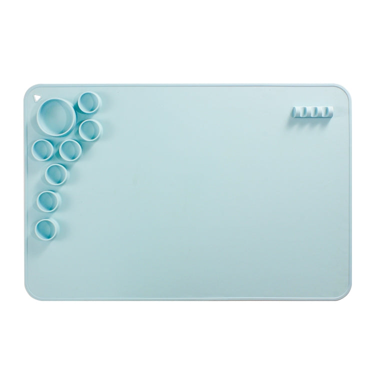 Silicone Children Drawing Pad Wipeable Washable Paint Palettes(Blue) - Art Supplies by PMC TechLife | Online Shopping South Africa | PMC TechLife