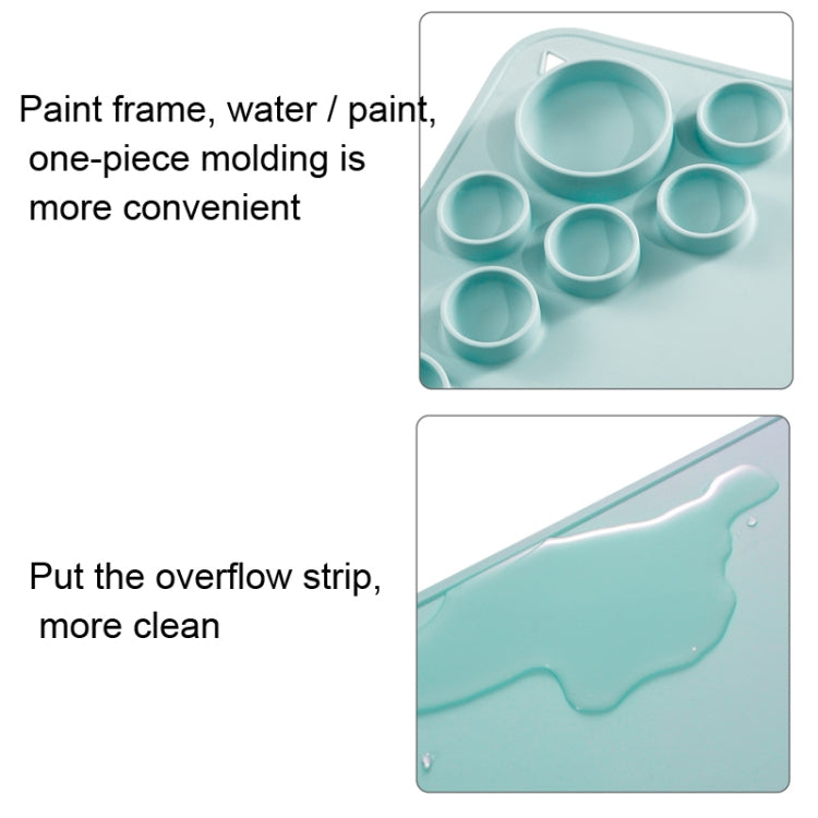 Silicone Children Drawing Pad Wipeable Washable Paint Palettes(Pink) - Art Supplies by PMC TechLife | Online Shopping South Africa | PMC TechLife