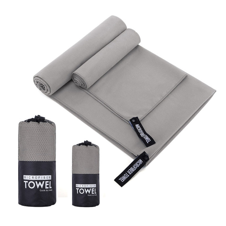 Absorbent Quick Dry Sports Towel Microfiber Bath Towel 76x152cm(Gray Round Mesh Bag) - Sports Towels by PMC TechLife | Online Shopping South Africa | PMC TechLife
