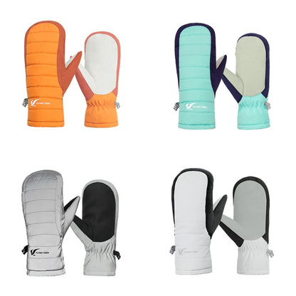 FLYING TERN 307 Outdoor Sports Fleece Waterproof Wear-resistant Children Gloves(White) - free shipping - PMC Jewellery - Order now!