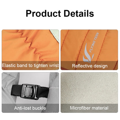 FLYING TERN 307 Outdoor Sports Fleece Waterproof Wear-resistant Children Gloves(Orange) - Safety Gloves by FLYING TERN | Online Shopping South Africa | PMC Jewellery | Buy Now Pay Later Mobicred