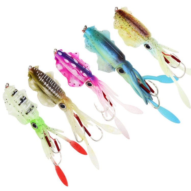 15cm 60g Sea Fishing Fake Bait Deep Sea Squid Soft Bait, Style: A1014 With Lead - Fishing Hooks by PMC TechLife | Online Shopping South Africa | PMC TechLife