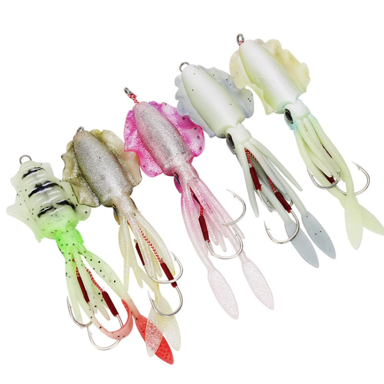 15cm 60g Sea Fishing Fake Bait Deep Sea Squid Soft Bait, Style: A1014 With Lead - Fishing Hooks by PMC TechLife | Online Shopping South Africa | PMC TechLife