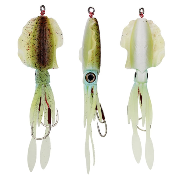 15cm 60g Sea Fishing Fake Bait Deep Sea Squid Soft Bait, Style: A1051 With Lead