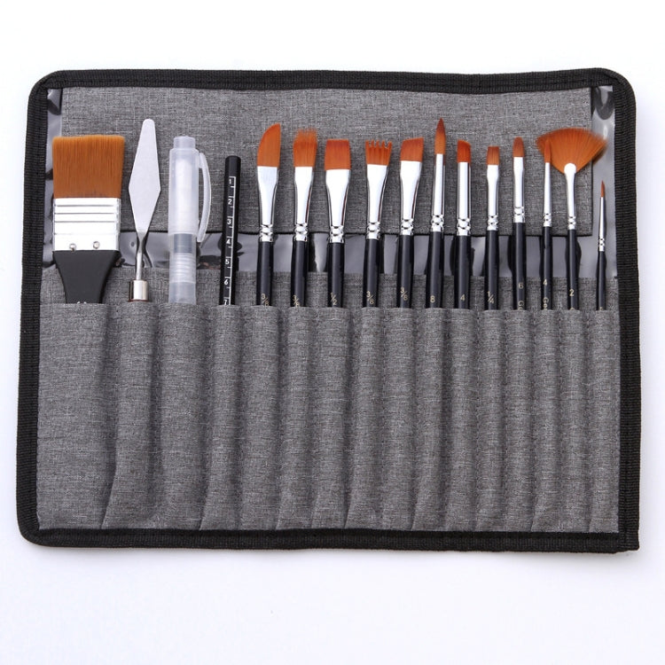 18 In 1 Multipurpose Nylon Hair Watercolor Paintbrush Acrylic Paintbrush(Dark Blue) - Art Supplies by PMC TechLife | Online Shopping South Africa | PMC TechLife