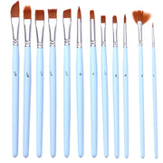 18 In 1 Multipurpose Nylon Hair Watercolor Paintbrush Acrylic Paintbrush(Light Blue)