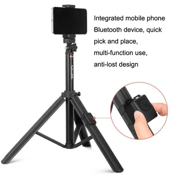 QingZhuangShiDai ZP100 Aluminum Alloy Floor Phone Stand Live Bluetooth Phone Selfie Stick