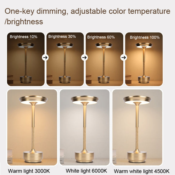 Rechargeable Desk Lamp Removable Desk Lamp Bar Atmosphere Night Light(Black)