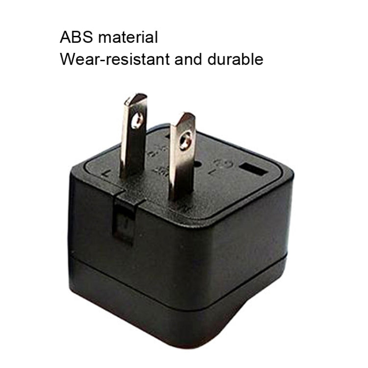 10 PCS WY-6 10A 250V Porous US Conversion Plug(Black) - Plug Adaptor by PMC TechLife | Online Shopping South Africa | PMC TechLife | Buy Now Pay Later Mobicred
