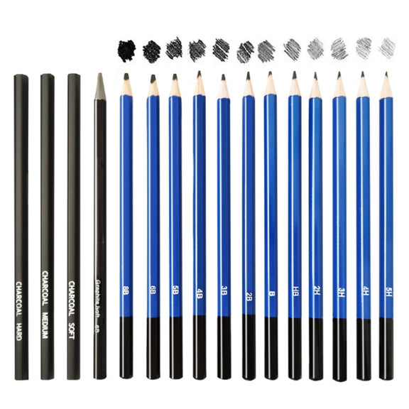 51pcs/set Sketch Color Pencil Set Art Student Drawing Kit