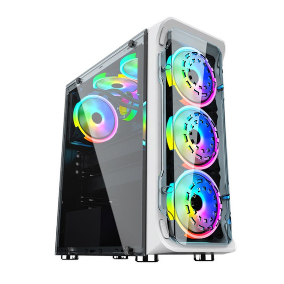Computer CPU RGB luminous Radiator 1 Fan+Remote Control