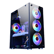 Computer CPU RGB luminous Radiator 1 Fan+Remote Control