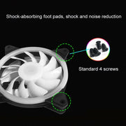 Computer CPU RGB luminous Radiator 5 Fans+Remote Control
