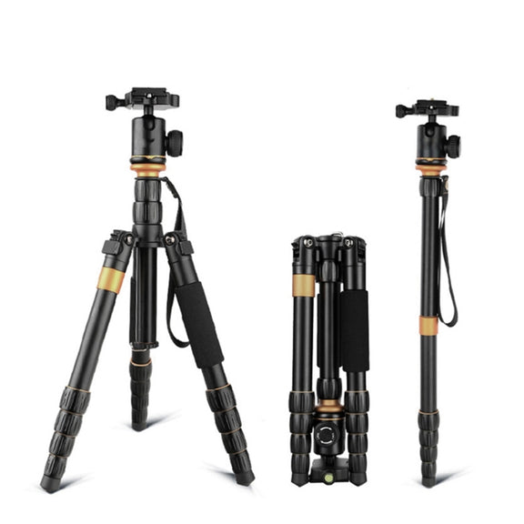 QingZhuangShiDai Q999S Portable Projector Photography Camera Live Gimbal Tripod(Black)