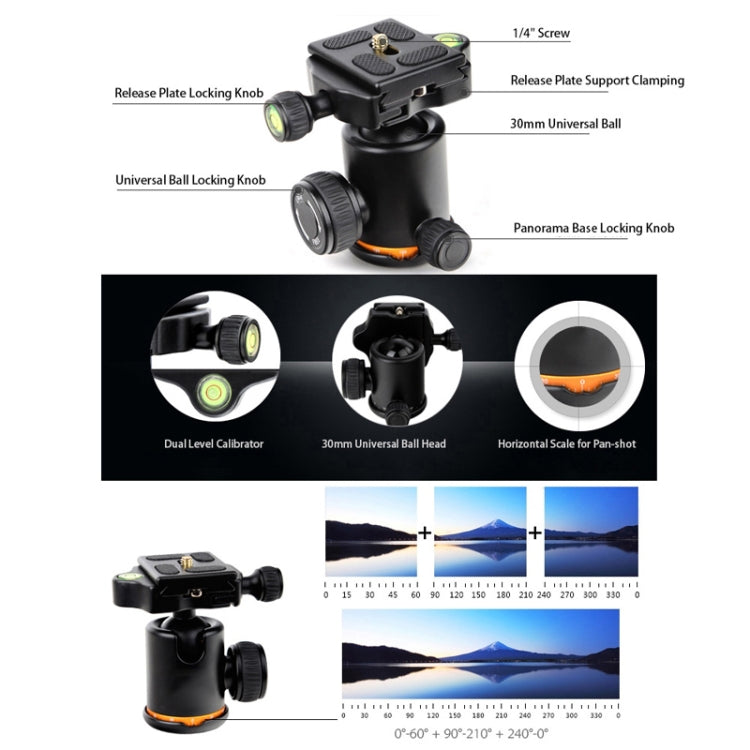 QingZhuangShiDai Q999S Portable Projector Photography Camera Live Gimbal Tripod(Black) - free shipping - PMC Jewellery - Order now!