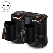 RAF R.109 Household Heating Coffee Pot Portable Office Coffee Tea Maker, EU Plug(Black Gold)
