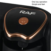 RAF R.109 Household Heating Coffee Pot Portable Office Coffee Tea Maker, EU Plug(Black Gold)