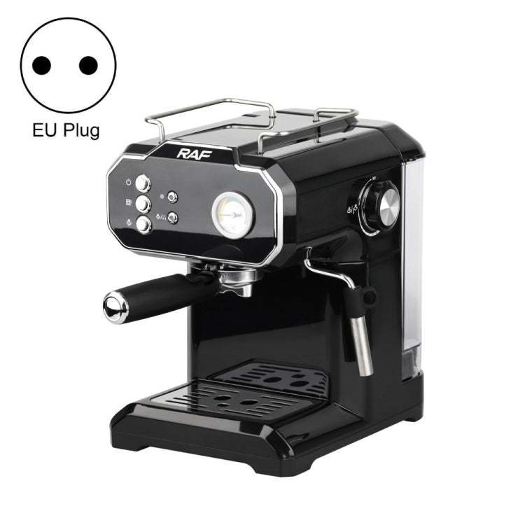 RAF R.104 Home Small Semi Automatic High Pressure Steam Milk Foaming Coffee Machine, EU Plug(Black) - free shipping - PMC TechLife - Order now!