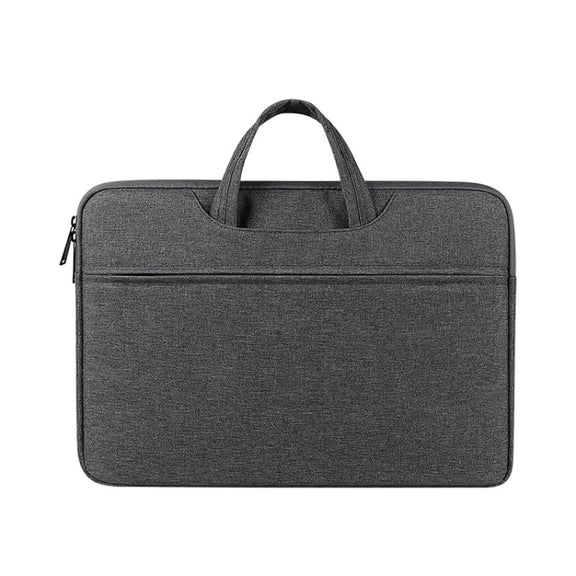ST01 Large-Capacity Water-resistant Shock-Absorbing Laptop Handbag, Size: 13.3 inches(Deep Sky Gray)