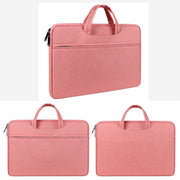 ST01 Large-Capacity Water-resistant Shock-Absorbing Laptop Handbag, Size: 13.3 inches(Rose Pink)