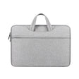 ST01 Large-Capacity Waterproof Shock-Absorbing Laptop Handbag, Size: 14.1-15.4 inches(Grey) - 14.1 inch by PMC TechLife | Online Shopping South Africa | PMC TechLife | Buy Now Pay Later Mobicred