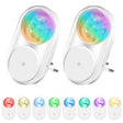 2 PCS Smart LED Light Control Night Light RGB Colorful Atmosphere Light with Sleeping Light(EU Plug) - Sensor LED Lights by PMC TechLife | Online Shopping South Africa | PMC TechLife | Buy Now Pay Later Mobicred