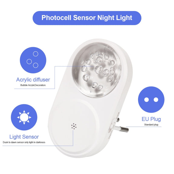 2 PCS Smart LED Light Control Night Light RGB Colorful Atmosphere Light with Sleeping Light(UK Plug)