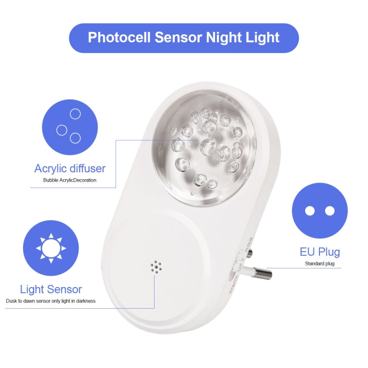2 PCS Smart LED Light Control Night Light RGB Colorful Atmosphere Light with Sleeping Light(UK Plug)