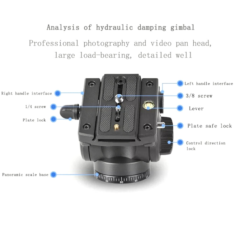 QingZhuangShiDai Q90 SLR Camera Tripod Shooting Bird Telephoto Damping Handle Gimbal - free shipping - PMC Jewellery - Order now!