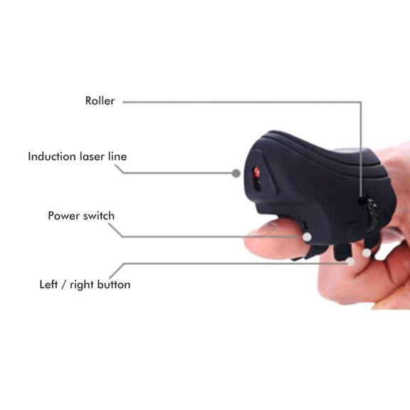GM306e Bluetooth Finger Lazy Mice Charging Phone Tablet Notebook Universal Mice(Black)