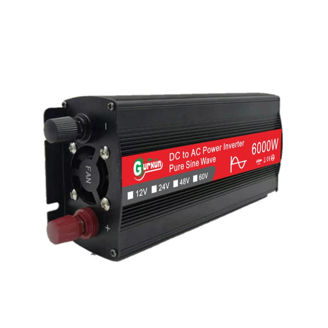 Gurxun 6000W High Power Sine Wave Inverter With Single Digital Display, Specification: 24V-220V