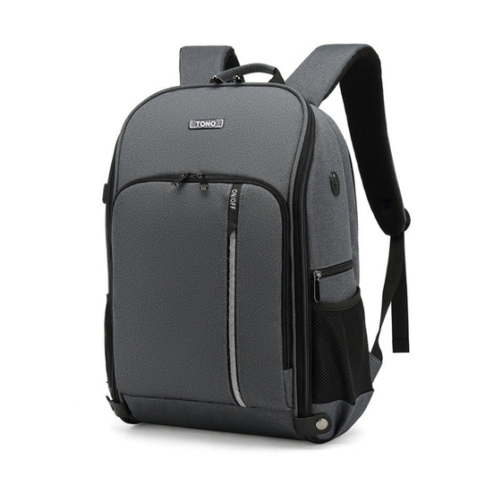 TONO LED Light SLR Digital Camera Backpack With USB Port(Grey) - free shipping - PMC Jewellery - Order now!