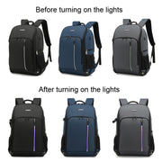 TONO LED Light SLR Digital Camera Backpack With USB Port(Blue)