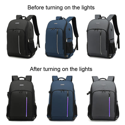 TONO LED Light SLR Digital Camera Backpack With USB Port(Grey) - free shipping - PMC Jewellery - Order now!