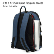 TONO LED Light SLR Digital Camera Backpack With USB Port(Blue)