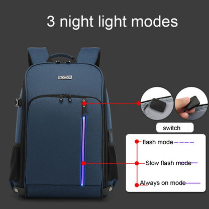 TONO LED Light SLR Digital Camera Backpack With USB Port(Grey) - free shipping - PMC Jewellery - Order now!