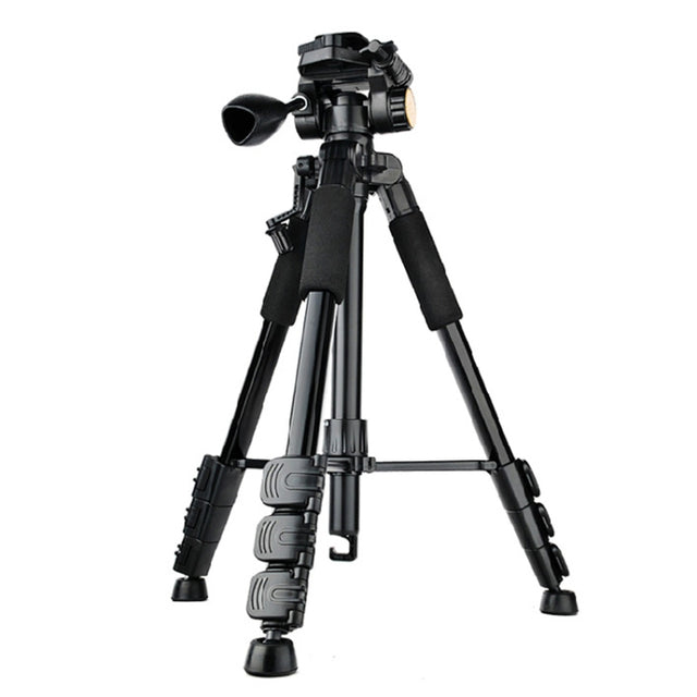 QingZhuangShiDai Q111 Aluminum Alloy Mobile Phone Camera Photography Tripod(Black)
