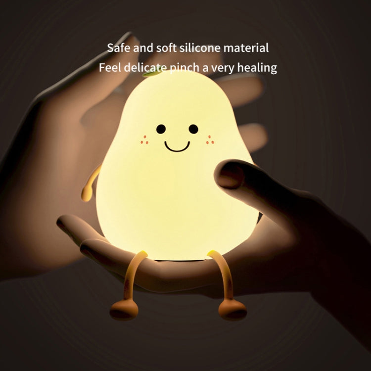 L40 Home Pear Night Light Love Silicone Sleeping Lamp - Night Lights by PMC TechLife | Online Shopping South Africa | PMC TechLife