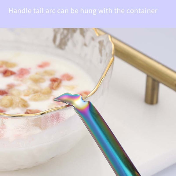 2 PCS 304 Stainless Steel Small Caviar Colander Molecular Cooking Spoon, Color: Golden