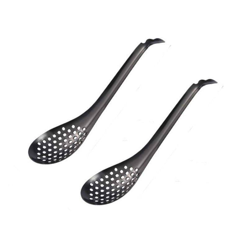 2 PCS 304 Stainless Steel Small Caviar Colander Molecular Cooking Spoon, Color: Black - Gadgets by PMC TechLife | Online Shopping South Africa | PMC TechLife | Buy Now Pay Later Mobicred
