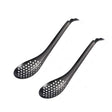 2 PCS 304 Stainless Steel Small Caviar Colander Molecular Cooking Spoon, Color: Black - Gadgets by PMC TechLife | Online Shopping South Africa | PMC TechLife | Buy Now Pay Later Mobicred