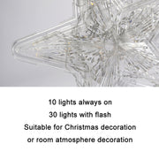 Christmas Tree Top Light LED Glowing Star Lights, Size: Small Battery Model(Colorful)