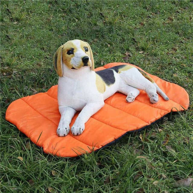 Pet Outdoor Water-resistant Cushion Camping Cats And Dog Sleeping Pad, Size: Small 80x70cm(Orange)