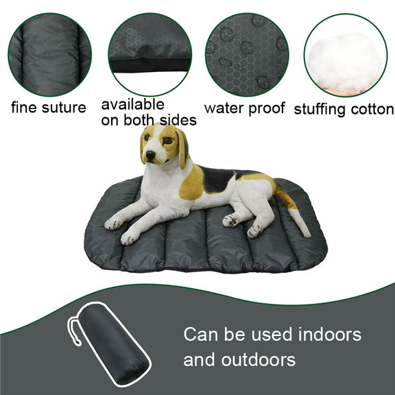 Pet Outdoor Water-resistant Cushion Camping Cats And Dog Sleeping Pad, Size: Small 80x70cm(Orange)