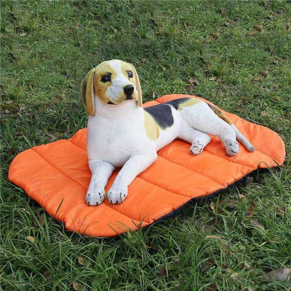 Pet Outdoor Water-resistant Cushion Camping Cats And Dog Sleeping Pad, Size: Large 110x76cm(Orange)