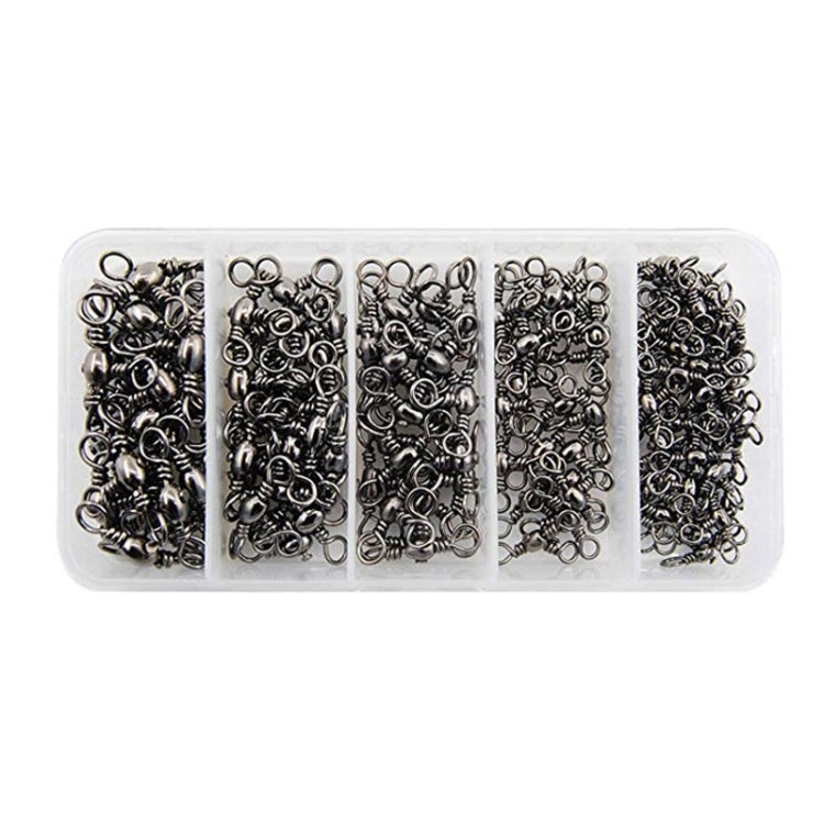 115 PCS / Box Bottle-Shaped Three-Pronged Swivel Stainless Steel Fishing Character Ring - Fishing Hooks by PMC TechLife | Online Shopping South Africa | PMC TechLife