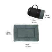 Outdoor Camping Foldable Pet Sleeping Pad 600D Oxford Cloth Water-resistant Dog Pad(Grey)