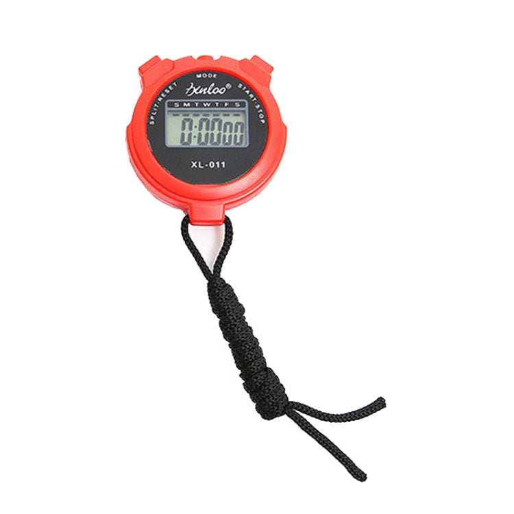 XINLOO XL-011 Display Single Memory Stopwatch Running Fitness Training Electronic Timer(Red) - Pedometer by null | Online Shopping South Africa | PMC TechLife